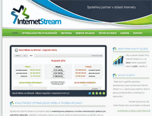 Tablet Screenshot of internetstream.cz